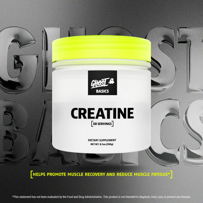 GHOST Basics Creatine Monohydrate Powder for Men & Women – 5G Creapure Creatine Workout Supplement for Muscle Gain – Vegan, Soy Free & Gluten Free - 50 Servings - PrimeBioHealth - canada supplements