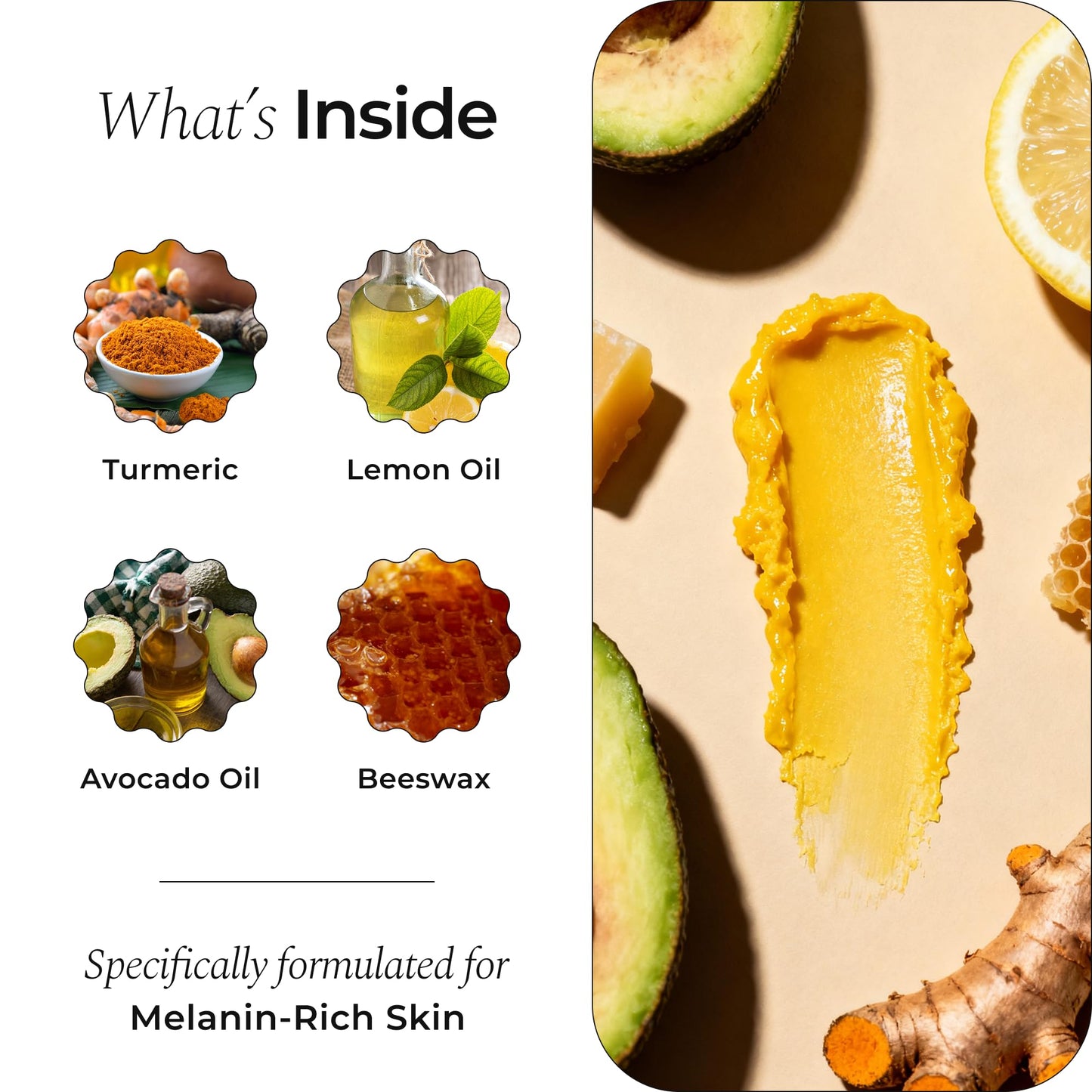 Glo Melanin All Natural Lemon and Turmeric Lip Balm - Natural Lip Balm Illuminate Your Smile - PrimeBioHealth - canada supplements