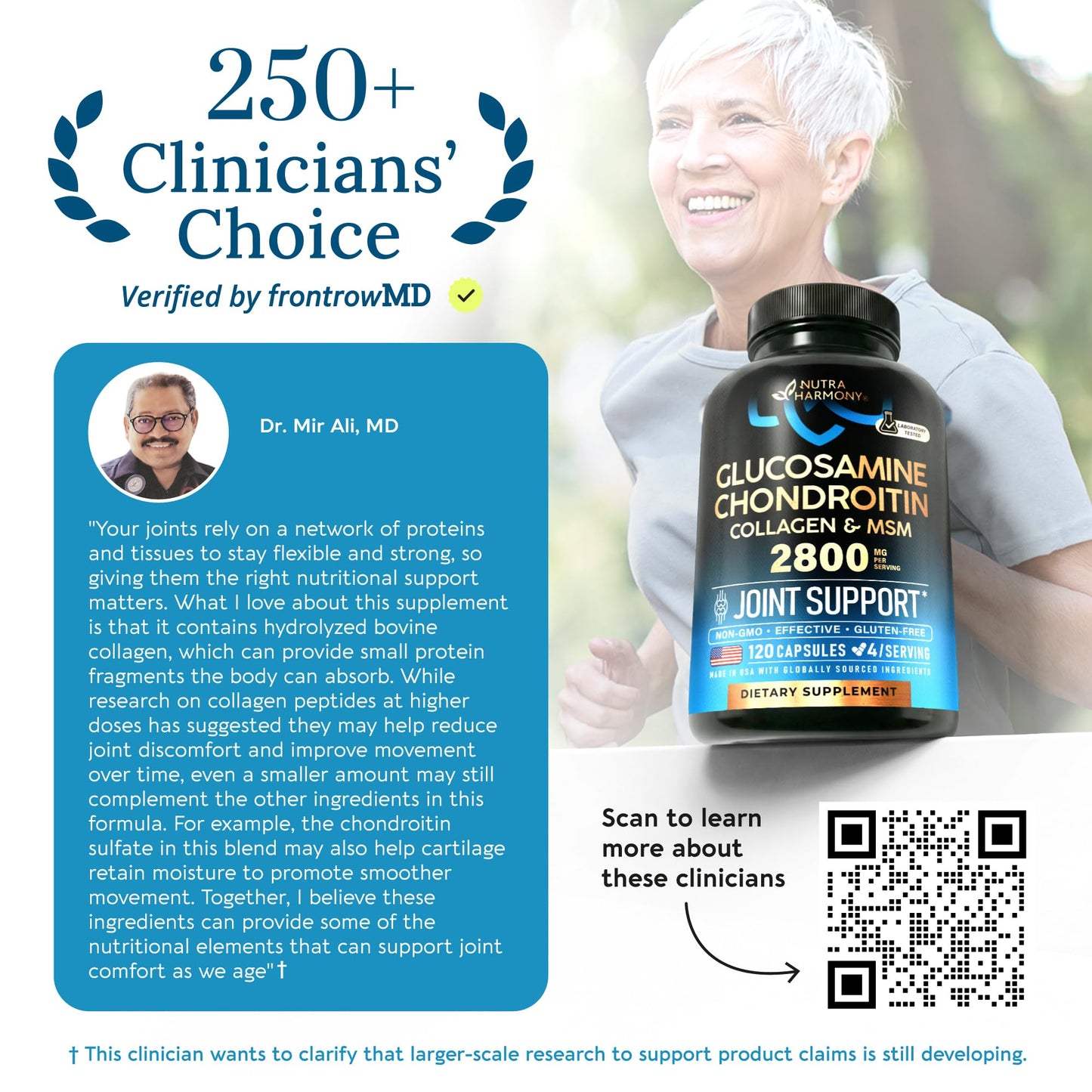 Glucosamine Chondroitin MSM Collagen | HSA | Joint Support Supplement 2800 mg | Made in USA | FSA Approved Product Items | Flexibility Nutritional Vitamins - PrimeBioHealth - canada supplements