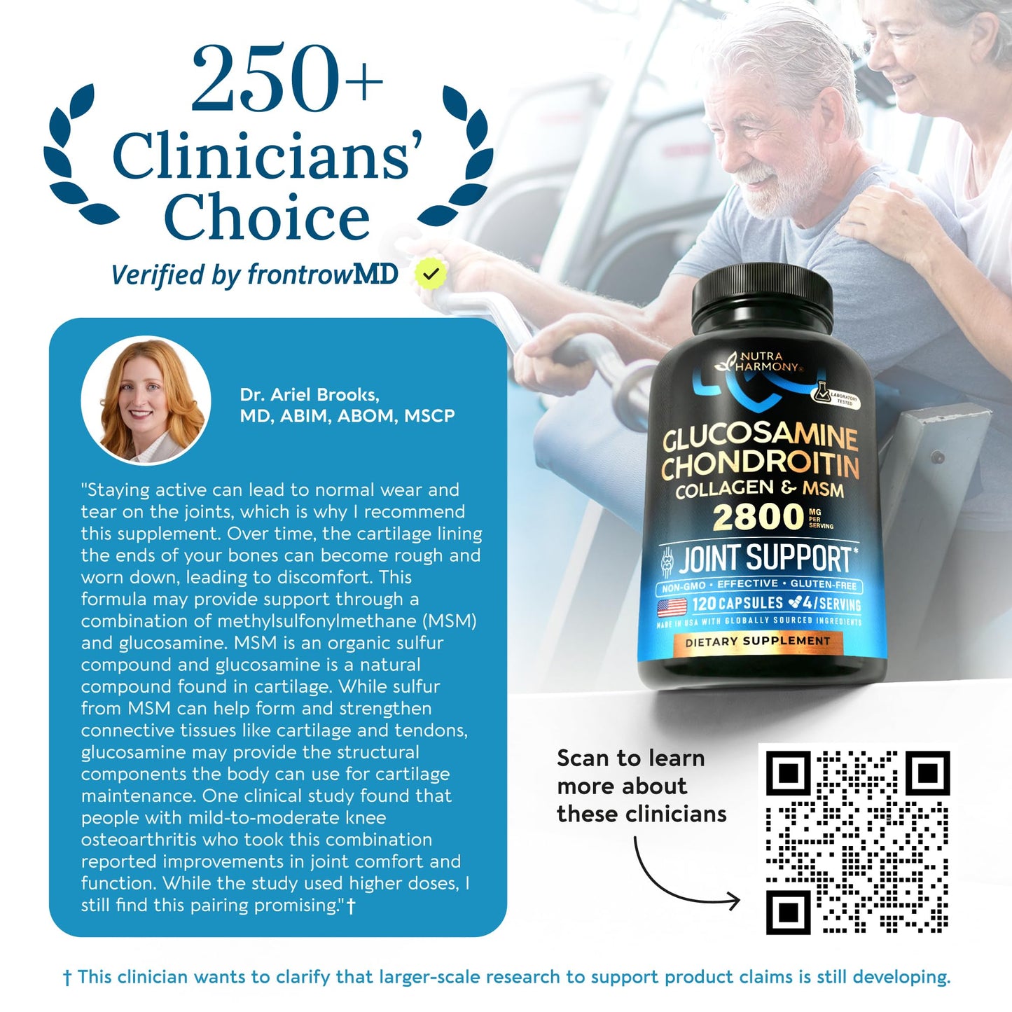 Glucosamine Chondroitin MSM Collagen | HSA | Joint Support Supplement 2800 mg | Made in USA | FSA Approved Product Items | Flexibility Nutritional Vitamins - PrimeBioHealth - canada supplements