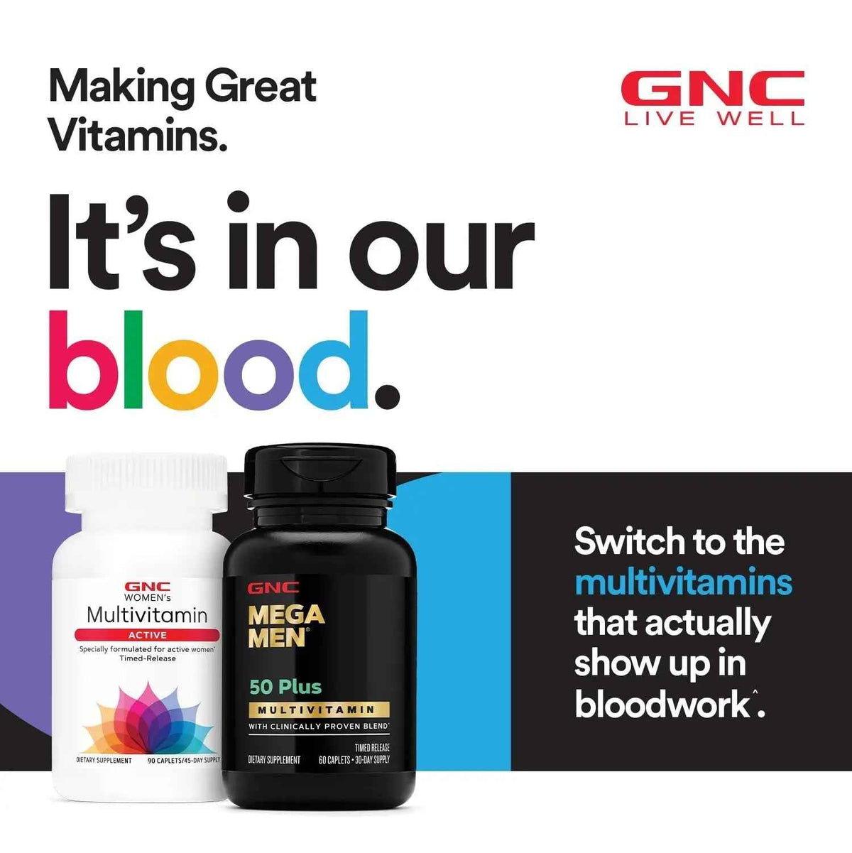GNC Women's Multivitamin Active Without Iron, Supports an Active Lifestyle, 30+ Nutrient Formula, Promotes Bone & Joint Health