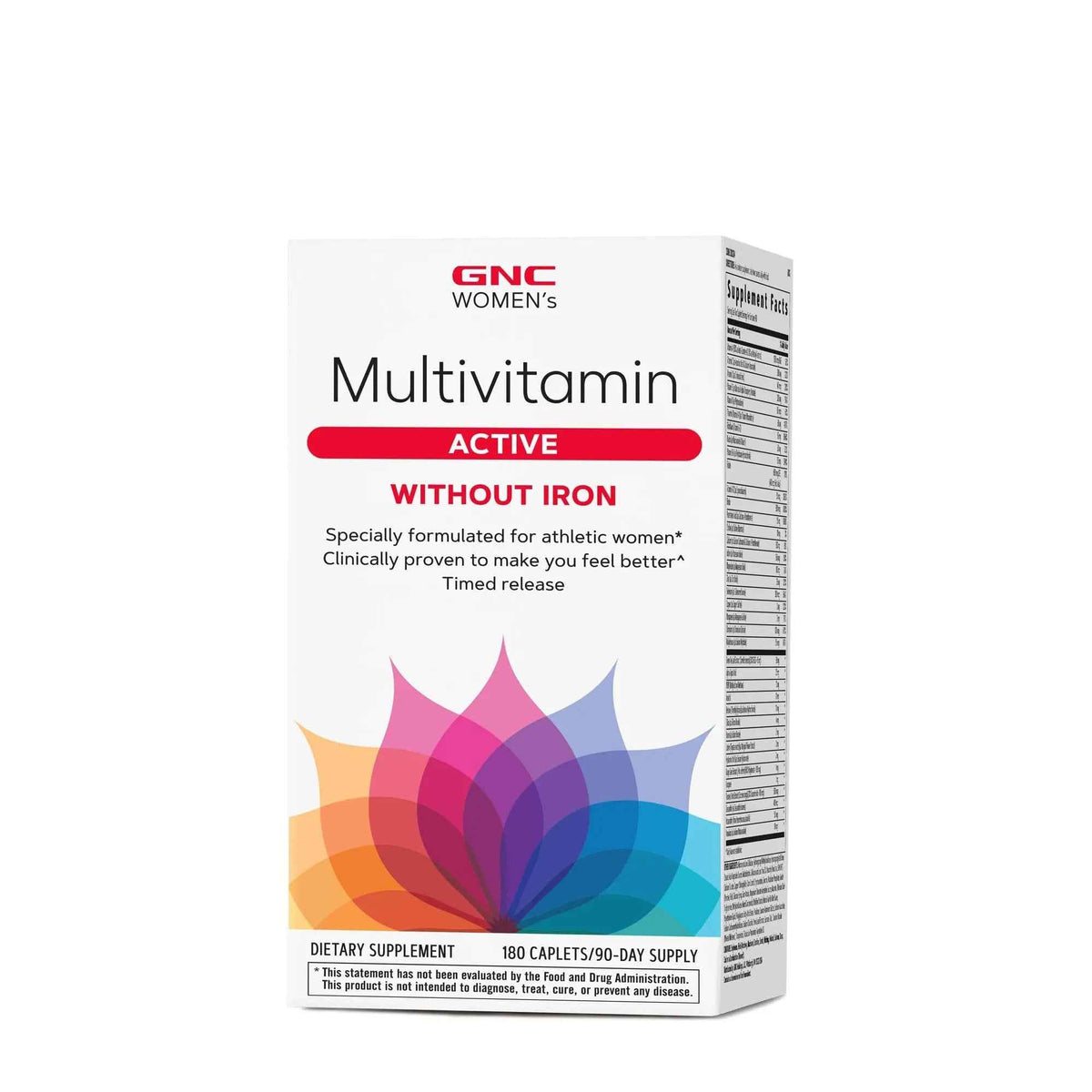 GNC Women's Multivitamin Active Without Iron, Supports an Active Lifestyle, 30+ Nutrient Formula, Promotes Bone & Joint Health