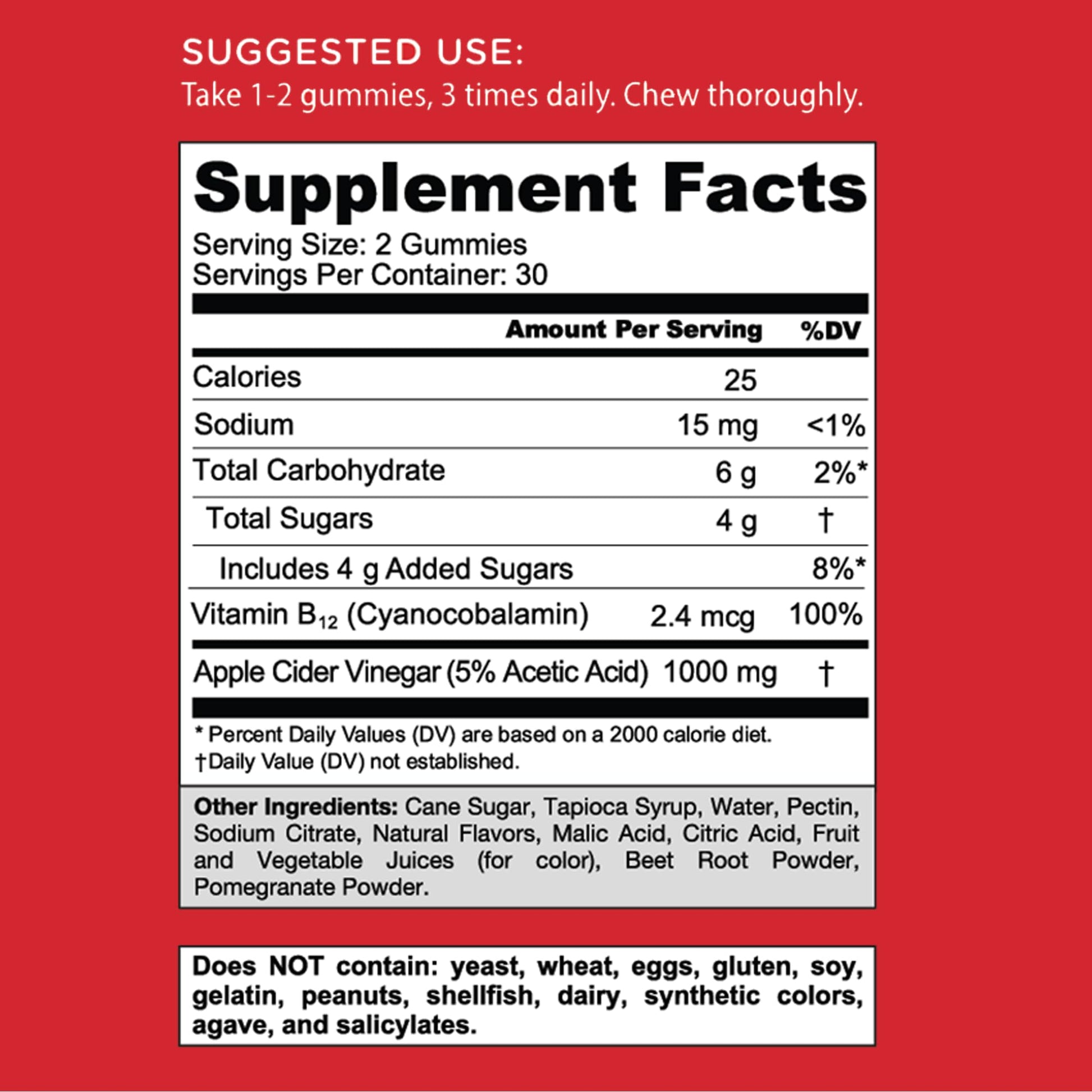 Goli Apple Cider Vinegar Gummies - Worlds First ACV Gummy with Vitamin B12, Beetroot & Pomegranate - PrimeBioHealth - canada supplements