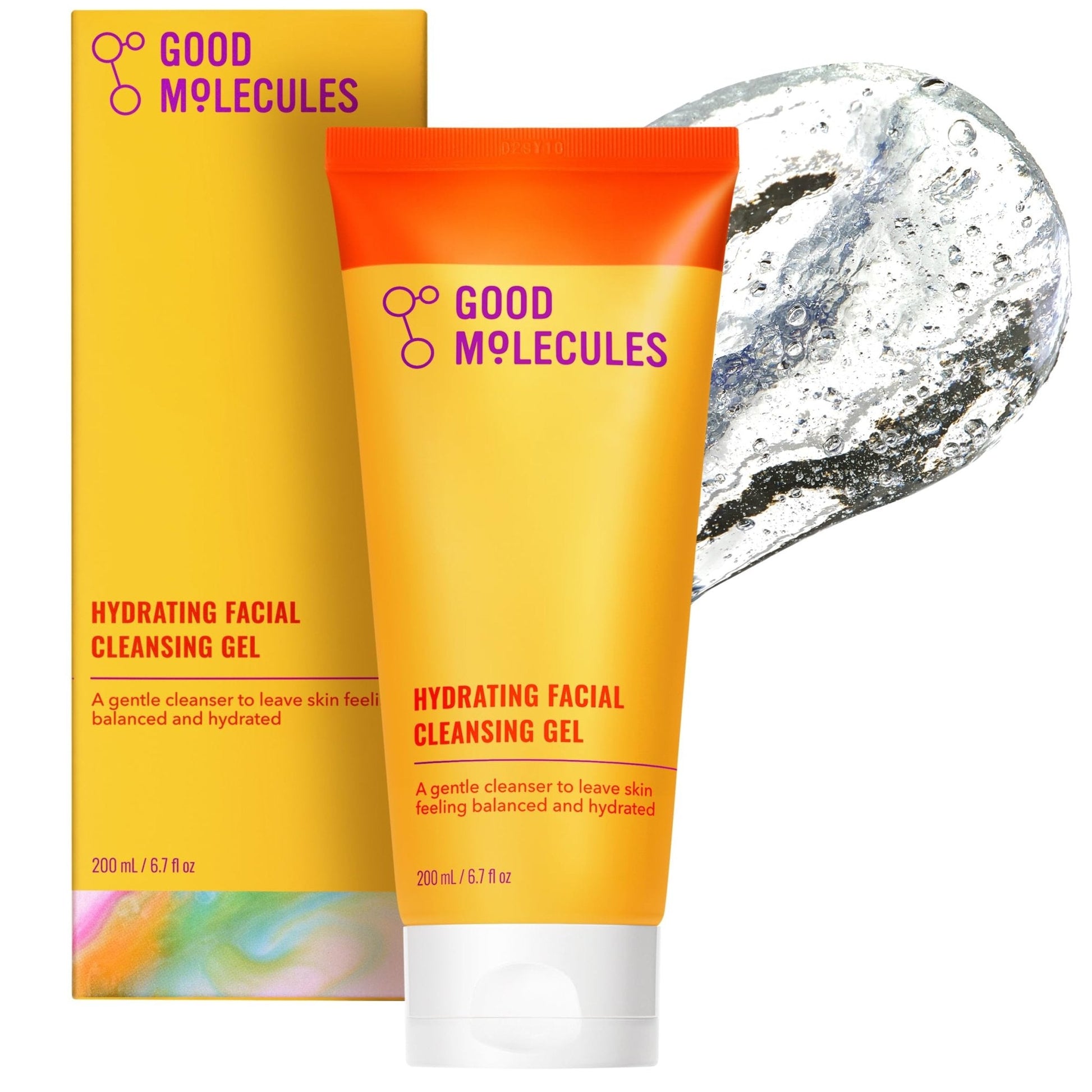 Good Molecules Hydrating Facial Cleansing Gel - Face Wash with Rosewater and Pineapple Extracts to Brighten, Cleanse, and Moisturize - Facial Cleanser, Skin Care - PrimeBioHealth - canada supplements