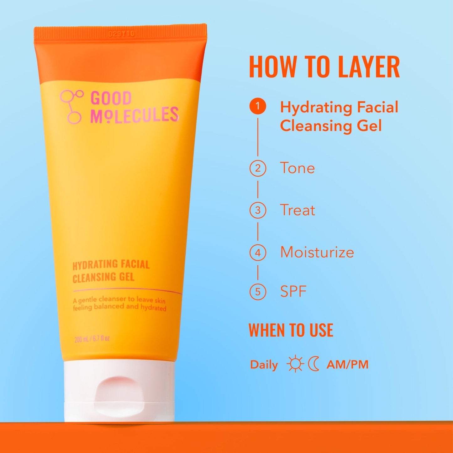 Good Molecules Hydrating Facial Cleansing Gel - Face Wash with Rosewater and Pineapple Extracts to Brighten, Cleanse, and Moisturize - Facial Cleanser, Skin Care - PrimeBioHealth - canada supplements