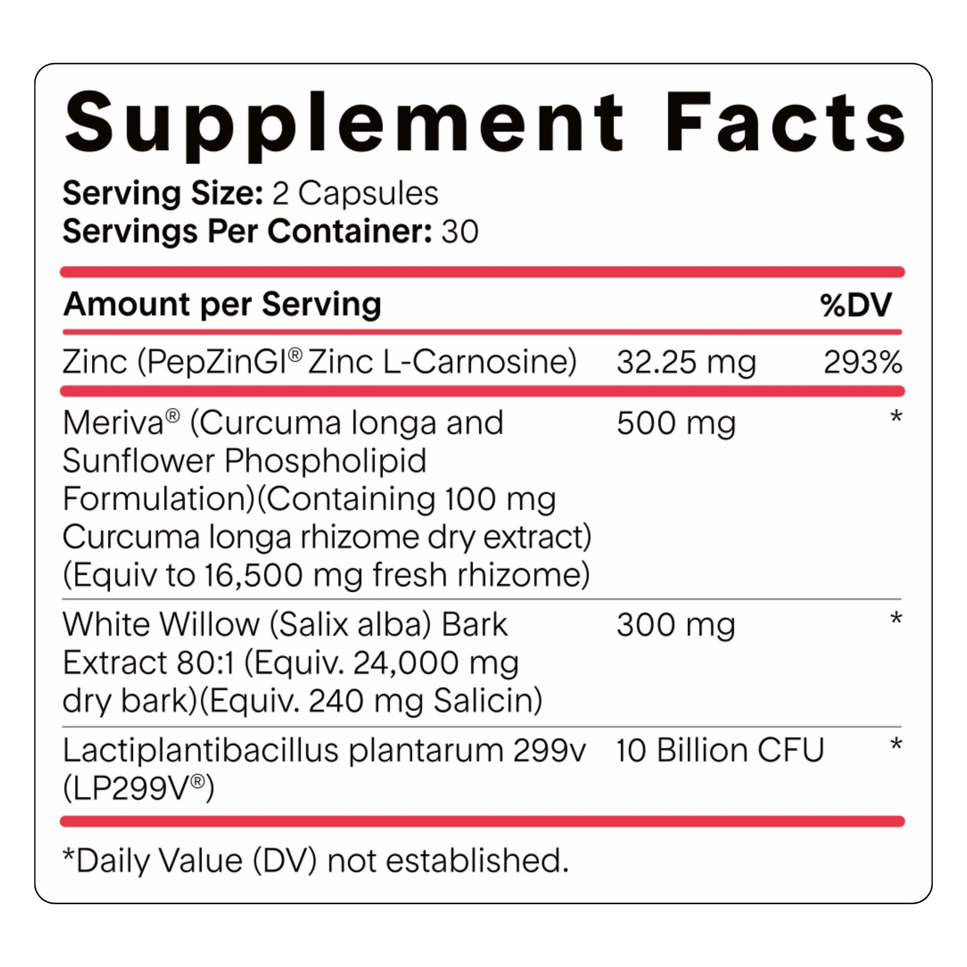 Goodness Lover Inflammation Pro, with 10 Billion CFU for Digestive Support, Curcumin, White Willow bark Extract, Zero fillers, Vegan, 30 Servings - PrimeBioHealth - canada supplements