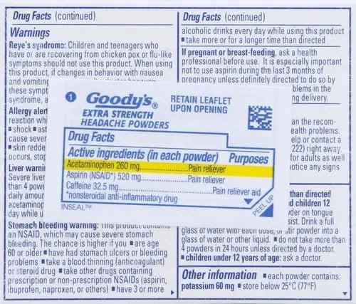 Goody's Extra Strength Powders | Fast Pain Relief | Aspirin & Caffeine | 24 Count