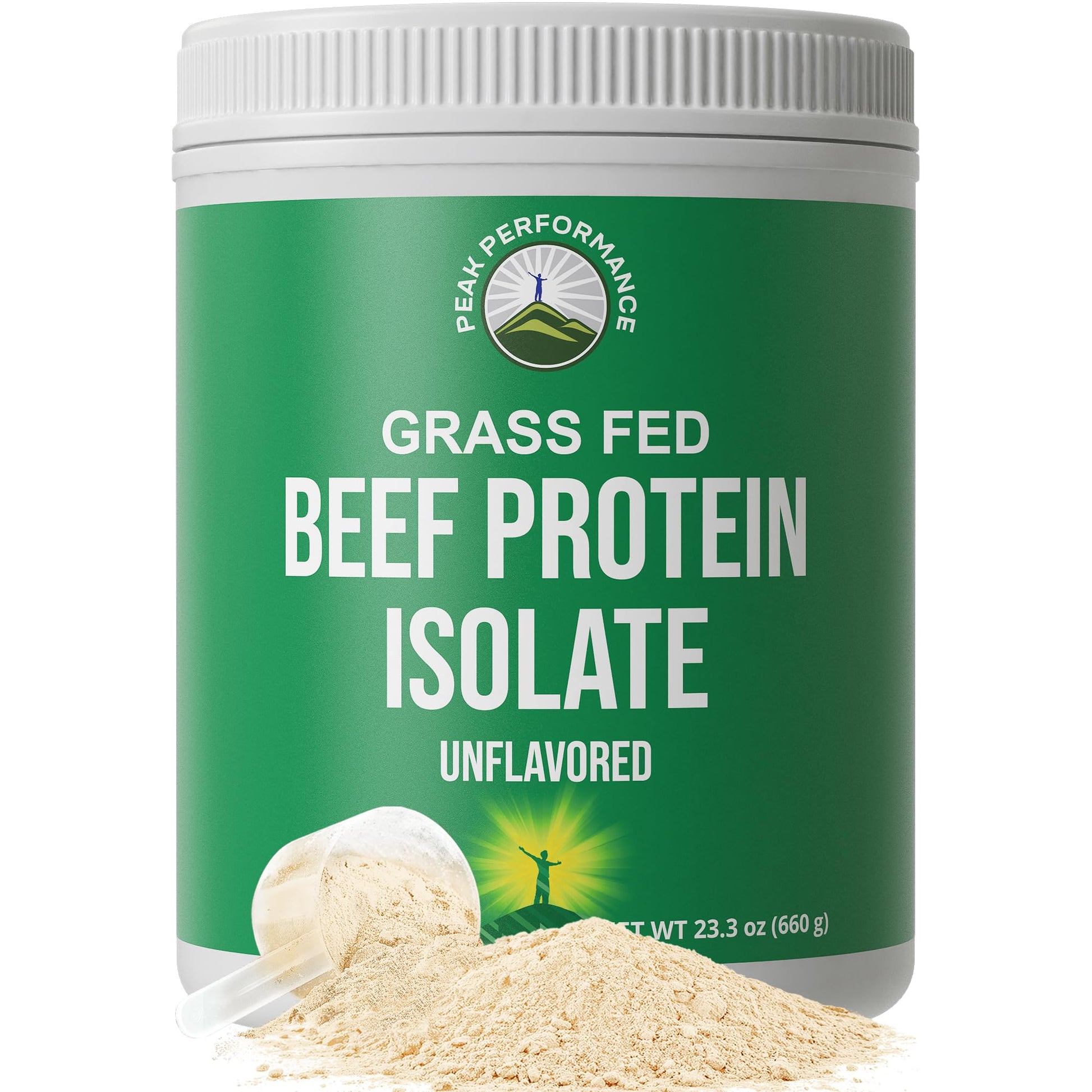 Grass Fed Beef Protein Powder - Lactose Free Great Tasting Beef Protein Isolate. Complete Animal Based Non Dairy Paleo Carnivore Supplement for Prime Muscle Building. No Whey. Unflavored - PrimeBioHealth - canada supplements