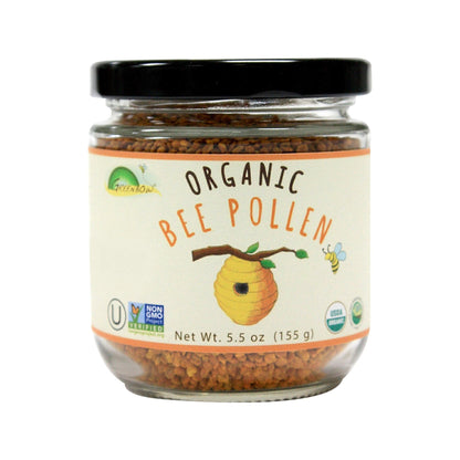 Greenbow Organic Bee Pollen - 100% USDA Certified Organic, Non-GMO, Halal, Kosher Certified, Pure & Natural Bee Pollen - Superfood Packed with Proteins - PrimeBioHealth - canada supplements