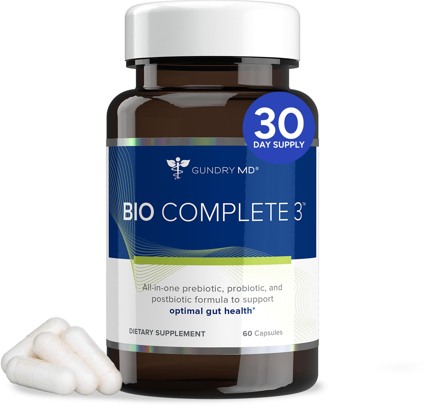 Gundry MD® Bio Complete 3, 3-in-1 Probiotics for Gut Health, Probiotic Supplements for Digestion, Supplement Supporting Bloating, Gas, Food Cravings - PrimeBioHealth - canada supplements