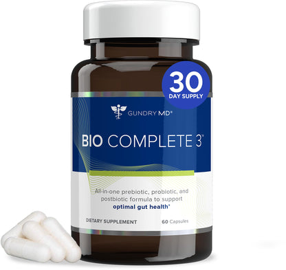 Gundry MD® Bio Complete 3, 3-in-1 Probiotics for Gut Health, Probiotic Supplements for Digestion, Supplement Supporting Bloating, Gas, Food Cravings - PrimeBioHealth - canada supplements