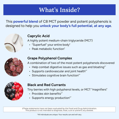 Gundry MD MCT Wellness Powder to Support Energy, Ketone Production and Brain Health, Keto Friendly, Sugar Free - PrimeBioHealth - canada supplements