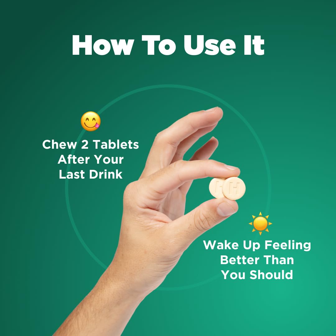H-PROOF The Anytime You Drink Vitamin, Liver Health & Immunity Support with Electrolytes, Milk Thistle, and Vitamins B & C - 40 Chewable Tablets - PrimeBioHealth - canada supplements