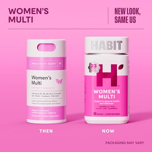 Habit Womens Multi Supplement (60 Capsules) - New Look, Supports General Health & Wellness, 23 Essential Vitamins and Minerals, Fruit extracts - PrimeBioHealth - canada supplements