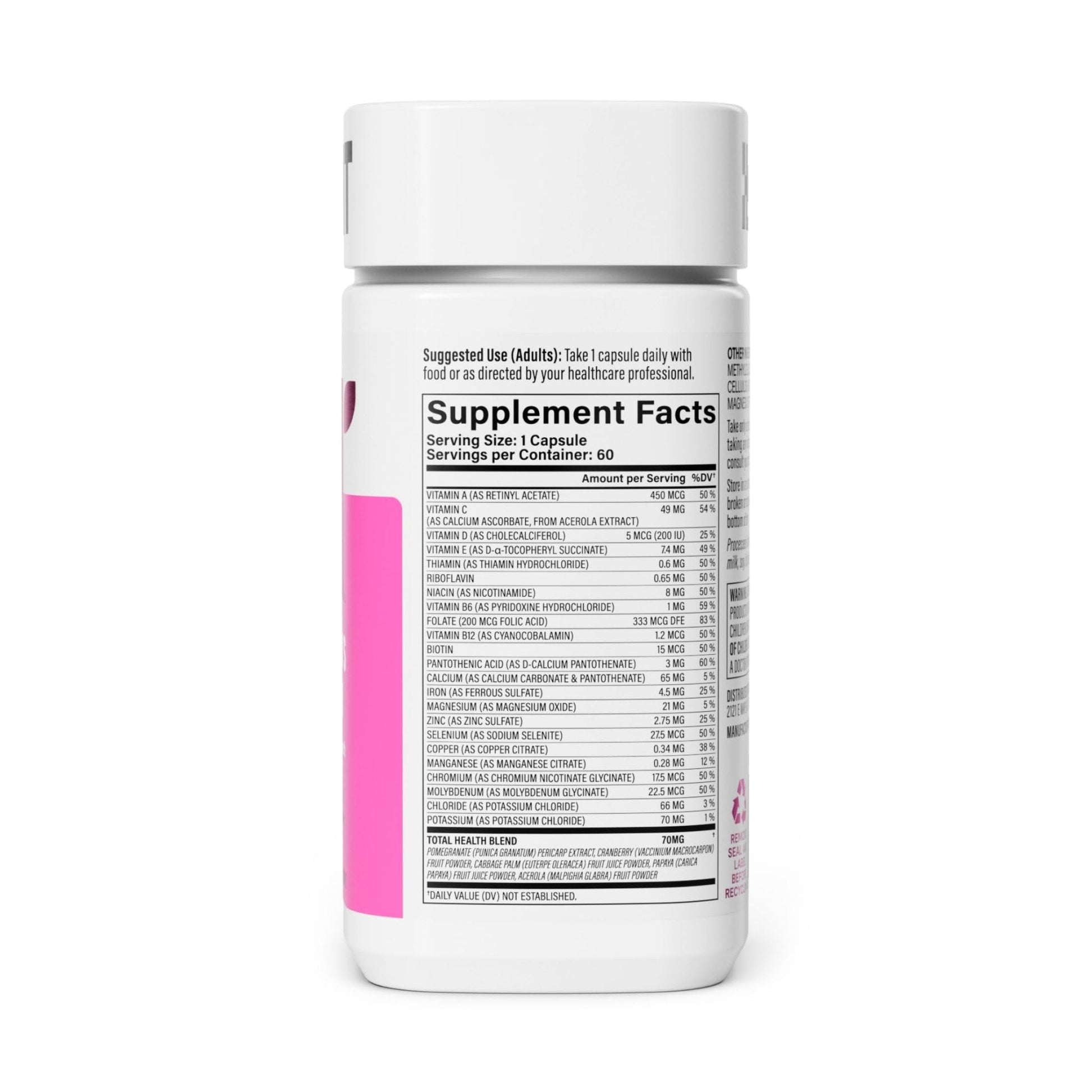 Habit Womens Multi Supplement (60 Capsules) - New Look, Supports General Health & Wellness, 23 Essential Vitamins and Minerals, Fruit extracts - PrimeBioHealth - canada supplements