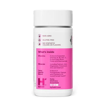 Habit Womens Multi Supplement (60 Capsules) - New Look, Supports General Health & Wellness, 23 Essential Vitamins and Minerals, Fruit extracts - PrimeBioHealth - canada supplements