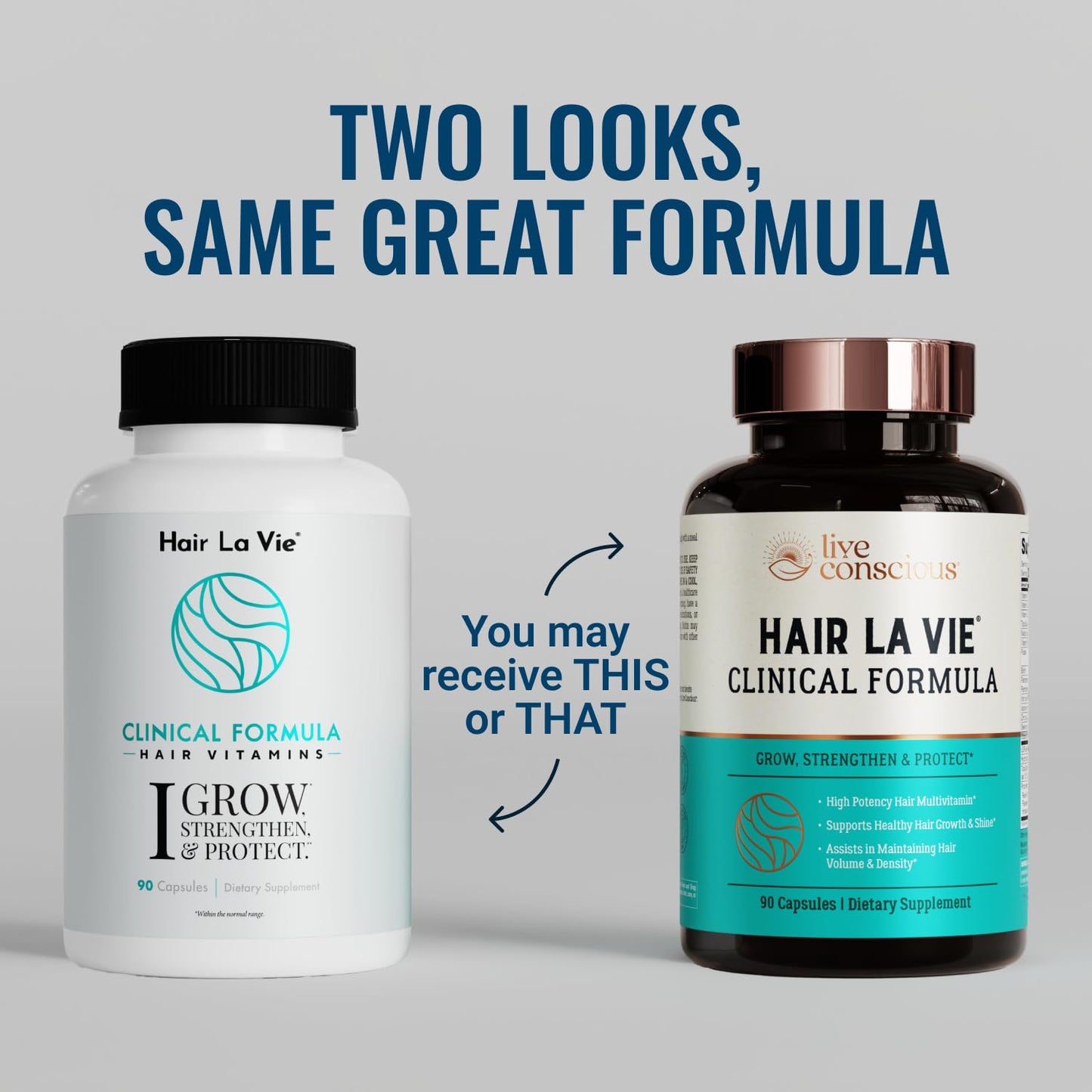 Hair La Vie Live Conscious Clinical Formula Hair Growth Vitamins for Women and Men w/Biotin, Collagen & Saw Palmetto (Pack of 1) - PrimeBioHealth - canada supplements