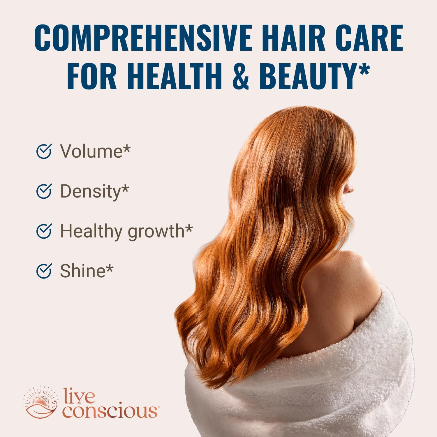 Hair La Vie Live Conscious Clinical Formula Hair Growth Vitamins for Women and Men w/Biotin, Collagen & Saw Palmetto (Pack of 1) - PrimeBioHealth - canada supplements