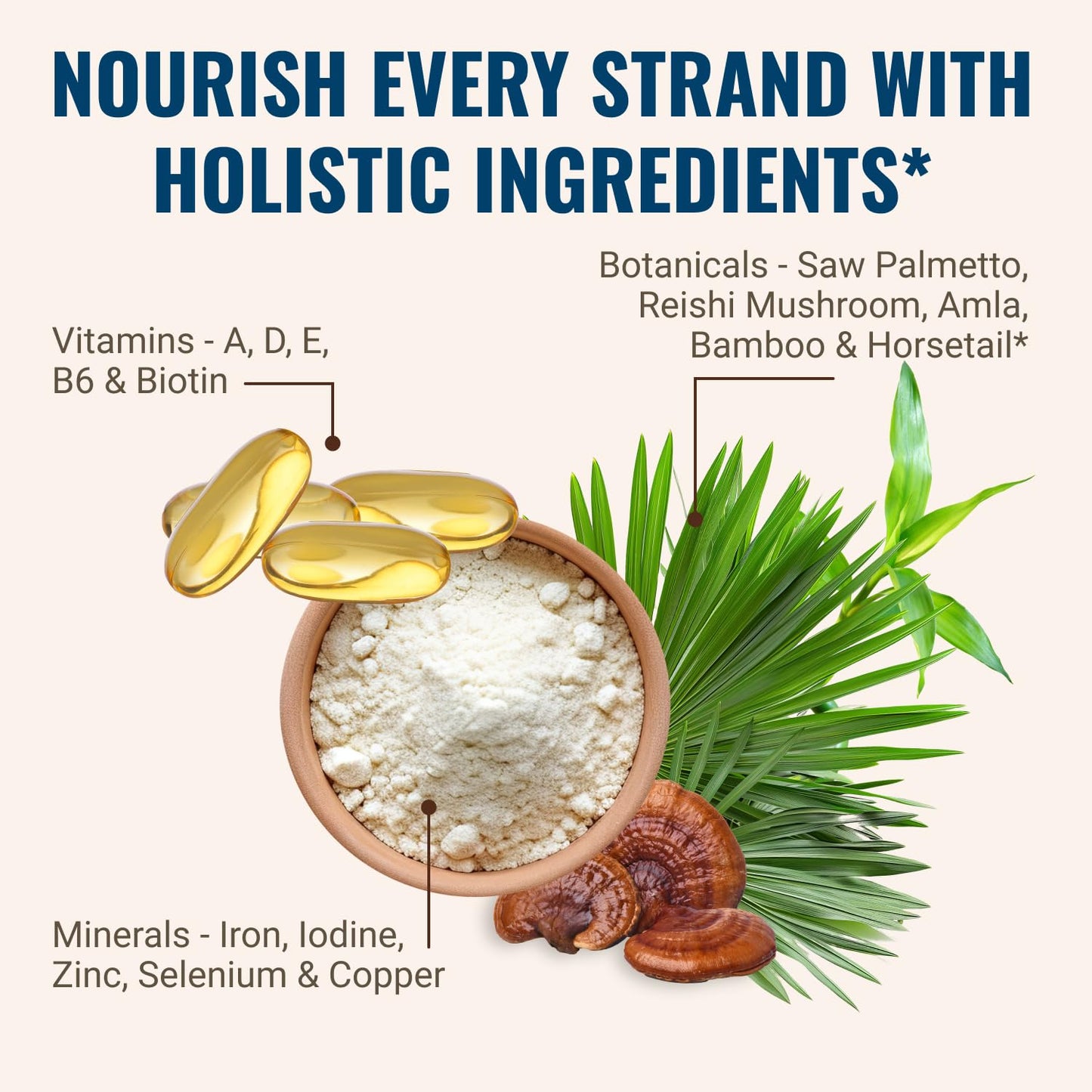 Hair La Vie Live Conscious Clinical Formula Hair Growth Vitamins for Women and Men w/Biotin, Collagen & Saw Palmetto (Pack of 1) - PrimeBioHealth - canada supplements