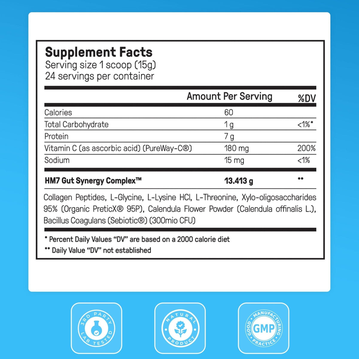 Happy Mammoth Complete Gut Repair Probiotic, Prebiotic, Fiber & Collagen Supplement for Gut Health, Digestion, Healthy Gut Microbiome, Reduces Constipation - PrimeBioHealth - canada supplements