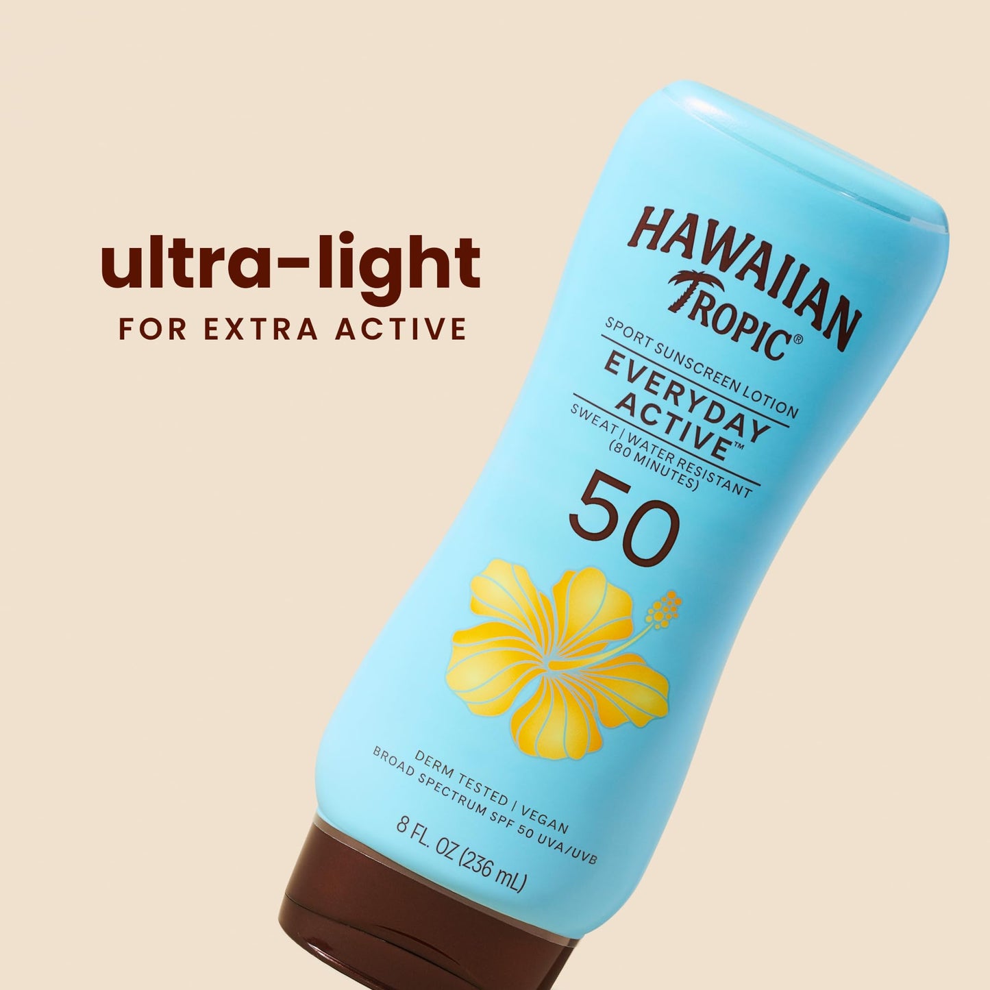Hawaiian Tropic Everyday Active Sunscreen Lotion, SPF 50 Sunblock, 8 Fl Oz - PrimeBioHealth - canada supplements