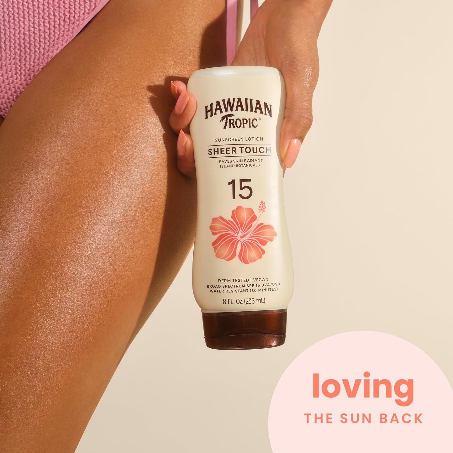 Hawaiian Tropic Sunscreen Sheer Touch Broad Spectrum Sun Care Sunscreen Lotion - SPF 15, 8 Ounce - PrimeBioHealth - canada supplements