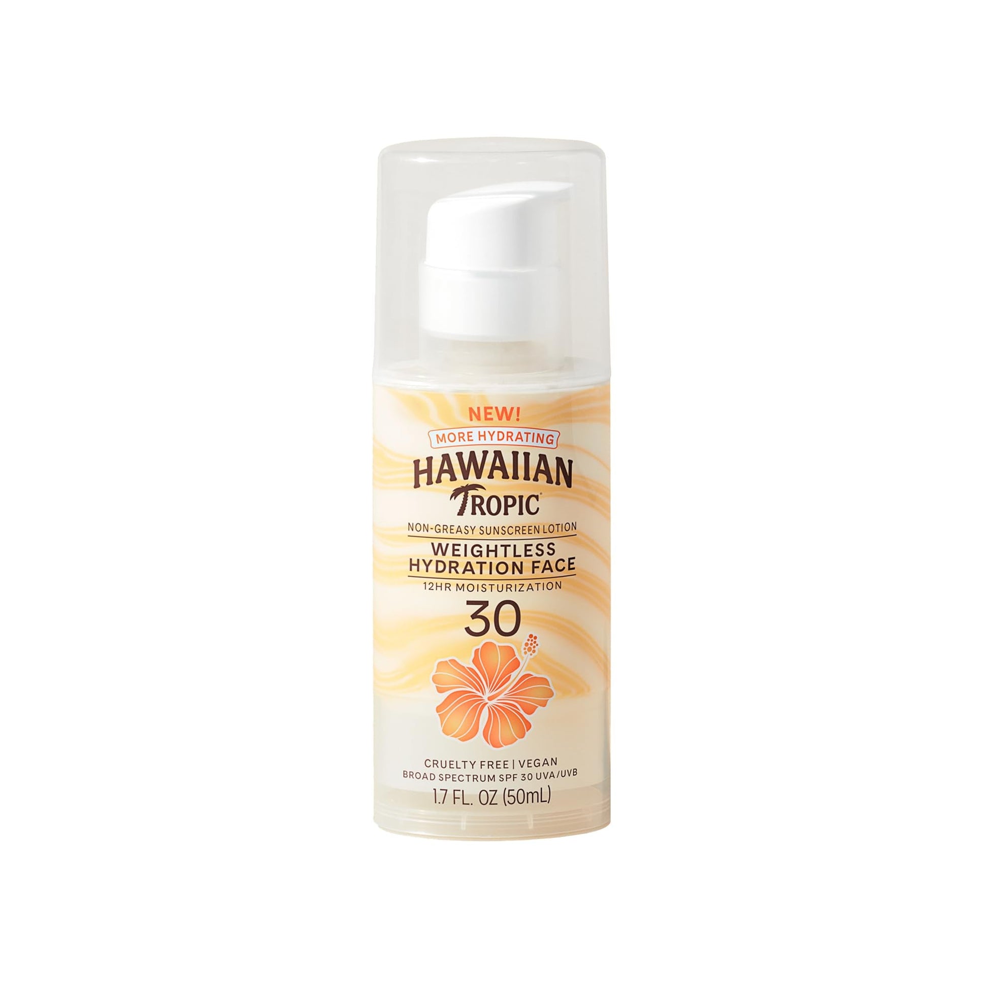 Hawaiian Tropic Weightless Hydration Lotion Sunscreen for Face SPF 30, 1.7oz | Travel Size - PrimeBioHealth - canada supplements