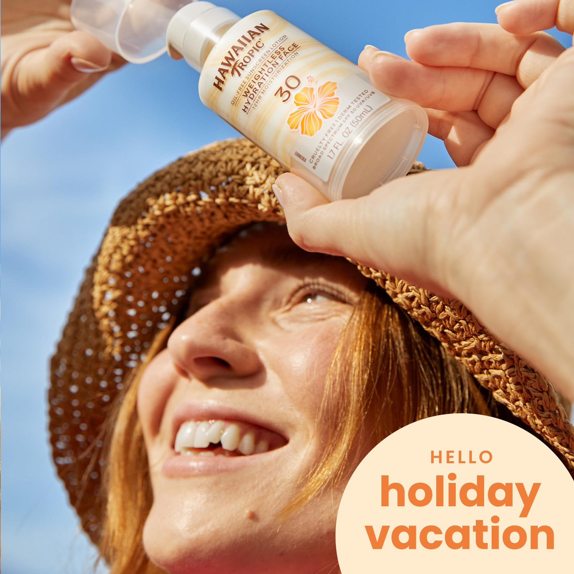 Hawaiian Tropic Weightless Hydration Lotion Sunscreen for Face SPF 30, 1.7oz | Travel Size - PrimeBioHealth - canada supplements