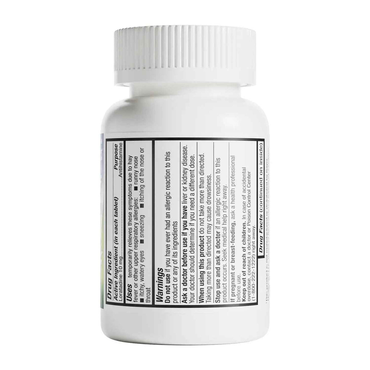 HealthA2Z® Allergy Relief | Loratadine 10mg Antihistamine | 500 Tablets | Dye Free | Relief from Itchy Throat, Sneezing, Runny Noses | 24-Hours Allergy Medicine