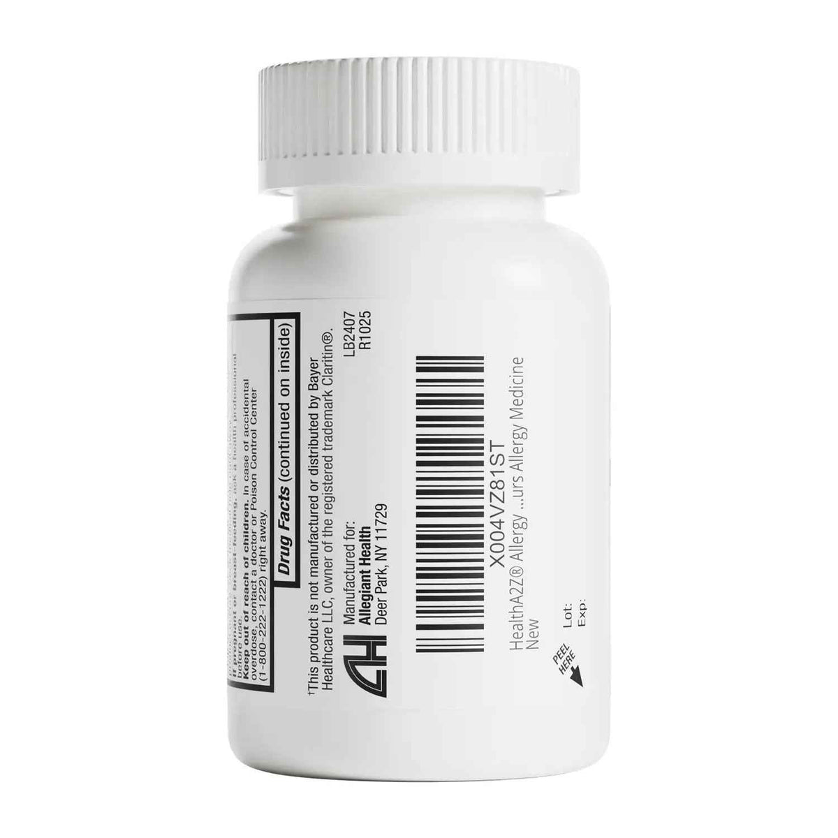 HealthA2Z® Allergy Relief | Loratadine 10mg Antihistamine | 500 Tablets | Dye Free | Relief from Itchy Throat, Sneezing, Runny Noses | 24-Hours Allergy Medicine