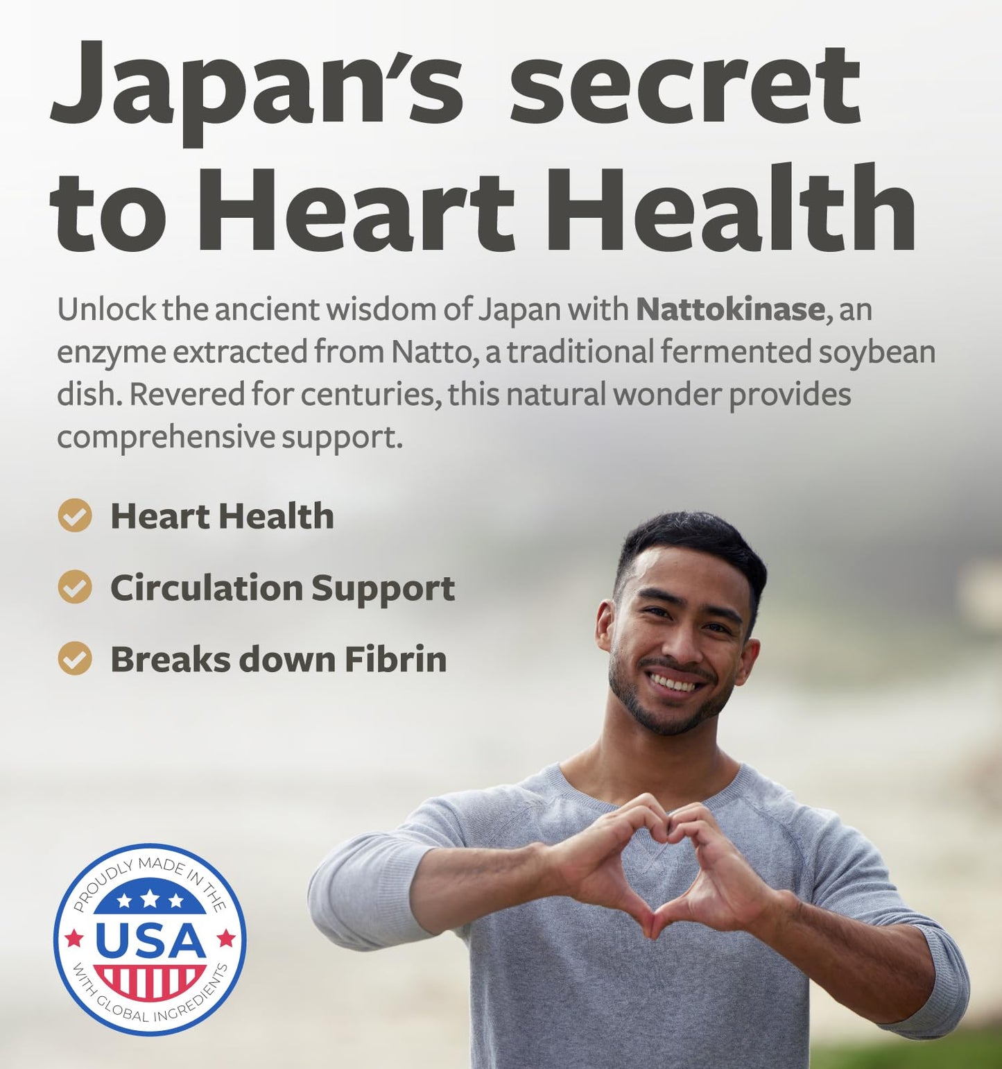 Healths Harmony Nattokinase 2000 FU (Non-GMO) Powerful Nattokinase Supplement Made from Naturally Fermented Soybeans - (4 Month Supply) 120 Vegan Natto Capsules - PrimeBioHealth - canada supplements