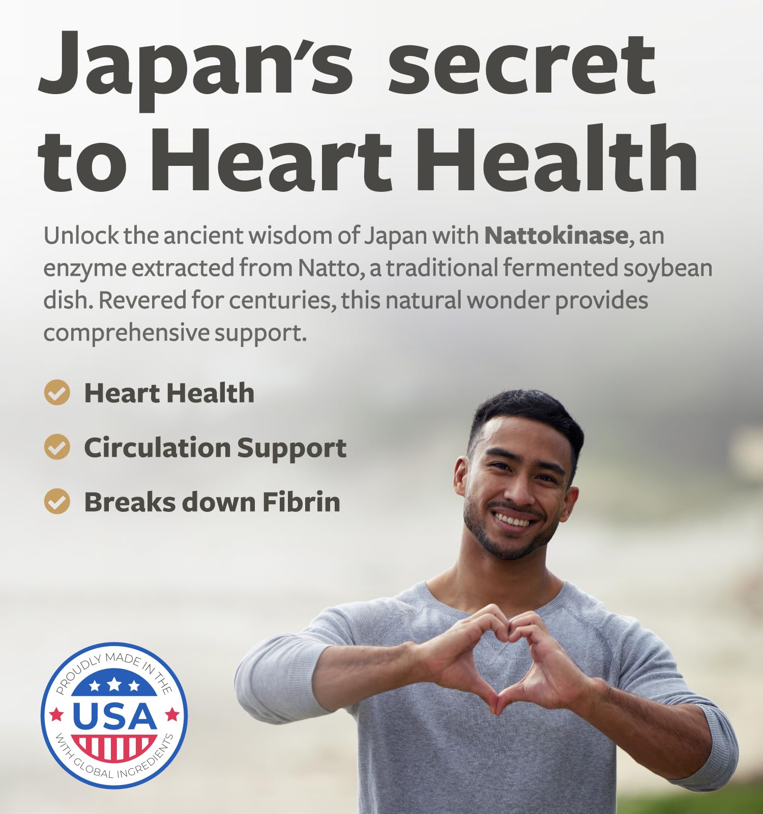 Healths Harmony Nattokinase 2000 FU (Non-GMO) Powerful Nattokinase Supplement Made from Naturally Fermented Soybeans - (4 Month Supply) 120 Vegan Natto Capsules - PrimeBioHealth - canada supplements