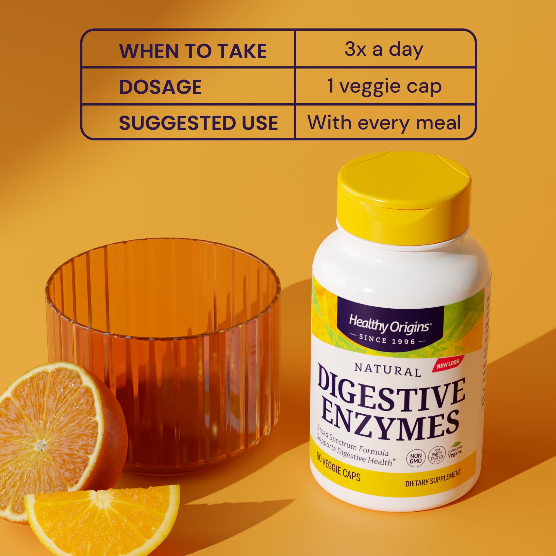 Healthy Origins Digestive Enzymes, 180 Veggie Capsules - Broad Spectrum, Multi-Enzyme Blend with Protease, Amylase & Lipase - Supports GI Comfort - PrimeBioHealth - canada supplements