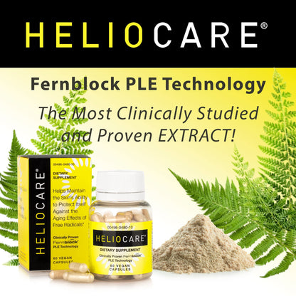 Heliocare Skin Care Dietary Supplement: 240mg Polypodium Leucotomos Extract Pills - Antioxidant Rich Formula with Fernblock - PrimeBioHealth - canada supplements