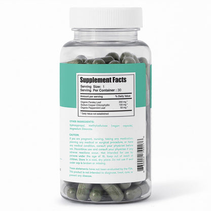 Her Fantasy Box | Body Magic | Chlorophyll Capsules - 30 Vegan Capsules for Detox, Digestion, Gut Health, Skin Support - PrimeBioHealth - canada supplements