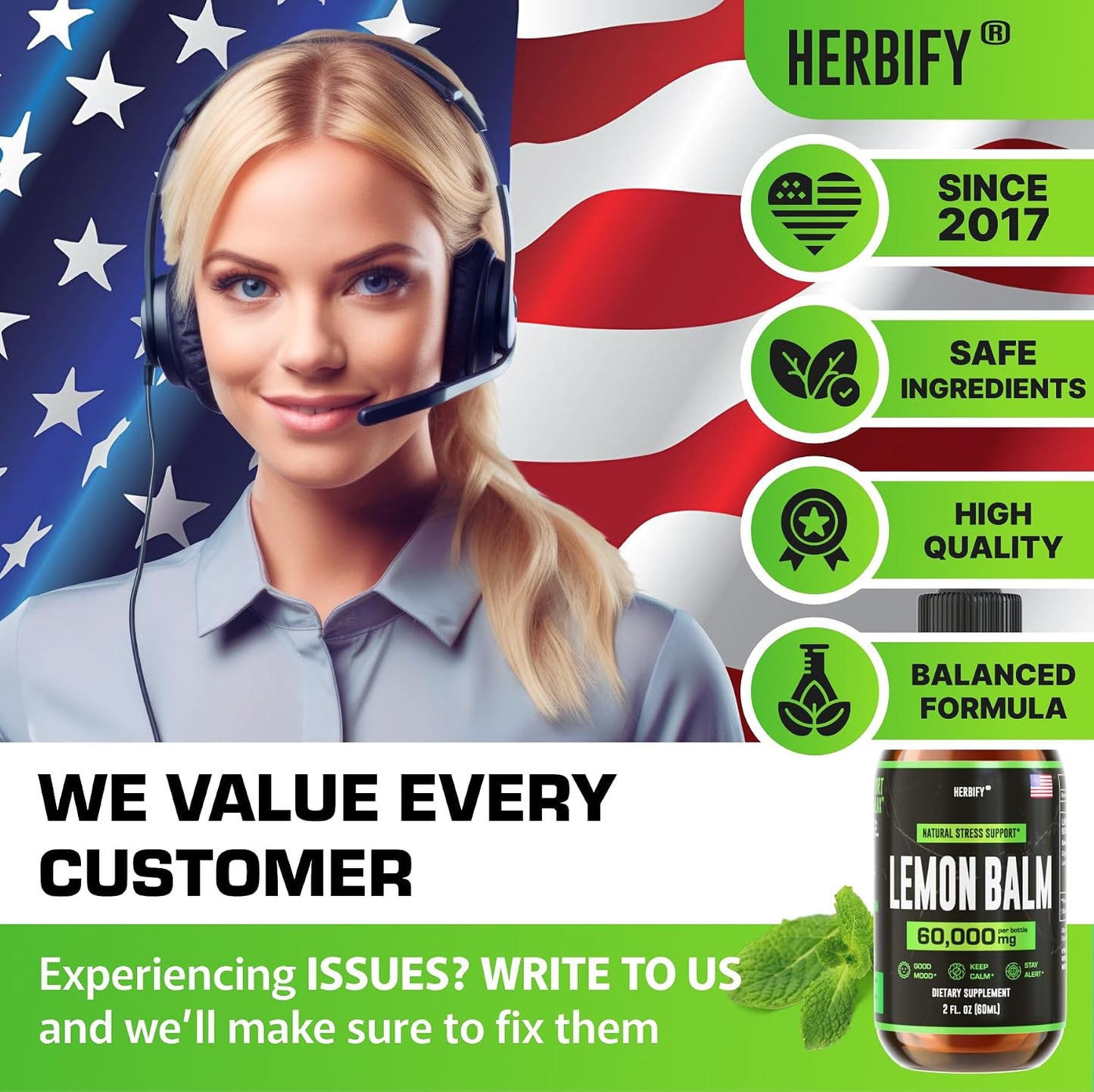 HERBIFY Bundle - Lions Mane Drops & Lemon Balm - Brain and Immune Support - PrimeBioHealth - canada supplements