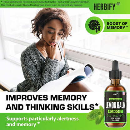 HERBIFY Bundle - Lions Mane Drops & Lemon Balm - Brain and Immune Support - PrimeBioHealth - canada supplements