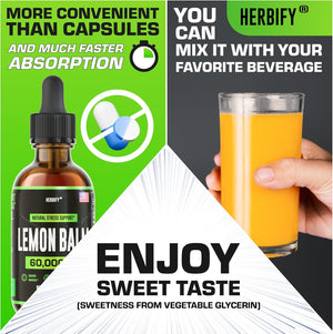 HERBIFY Bundle - Mullein Leaf Extract & Lemon Balm - Respiratory Support & Brain Support - PrimeBioHealth - canada supplements