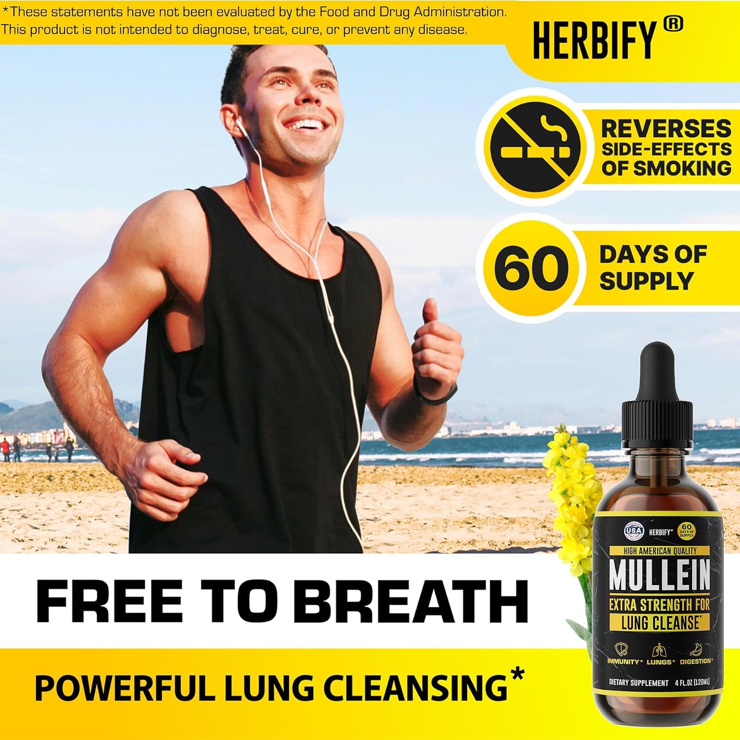 HERBIFY Bundle - Mullein Leaf Extract & Vitamin D3 - Respiratory Support & Immune Boost - PrimeBioHealth - canada supplements