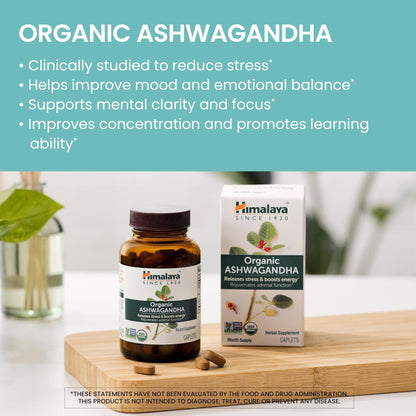 Himalaya Organic Ashwagandha Root, 2 Month Supply - Herbal Adrenal Support Supplements for Stress Relief and Energy Support - USDA Organic, Non-GMO, Vegan - PrimeBioHealth - canada supplements