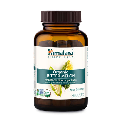 Himalaya Organic Bitter Melon - Herbal Glucose Metabolism Support - USDA Organic, Non-GMO, Vegan, Gluten Free - PrimeBioHealth - canada supplements