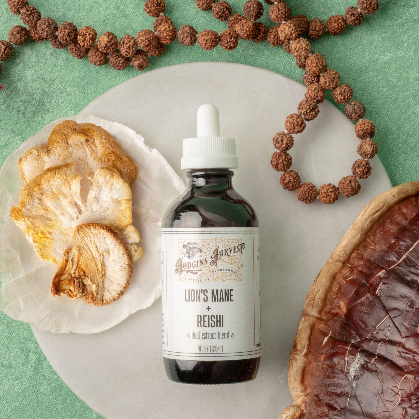 Hodgins Harvest Organic Lion's Mane Fruiting Body Extract Tincture - Mushroom Supplement for Brain Health and Mental Focus - Dual Extract Formula - Extra Concentrated - 4 fl oz Bottle - PrimeBioHealth - canada supplements