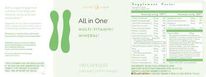 Holistic Health All in ONE Multi Vitamin and Mineral for Antioxidant Boost, Multi Minerals Supplement for Supporting Methylation - PrimeBioHealth - canada supplements