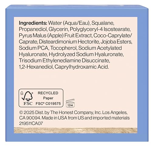 Honest Beauty Hydrogel Cream with Hyaluronic Acid, Lightweight Moisturizing Water, Gentle for Sensitive Skin - PrimeBioHealth - canada supplements