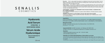 Hyaluronic Acid Serum 8 fl oz And 2 fl oz, Made From Pure Hyaluronic Acid, Anti Aging/Wrinkle, Ultra-Hydrating Moisturizer - PrimeBioHealth - canada supplements