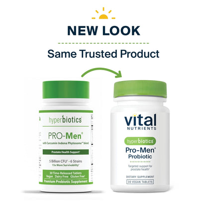 Hyperbiotics Vital Nutrients Pro Men Probiotics | Advanced Probiotics for Men | Clinically Studied for Prostate Health, Digestive Balance and Gut Health* - PrimeBioHealth - canada supplements