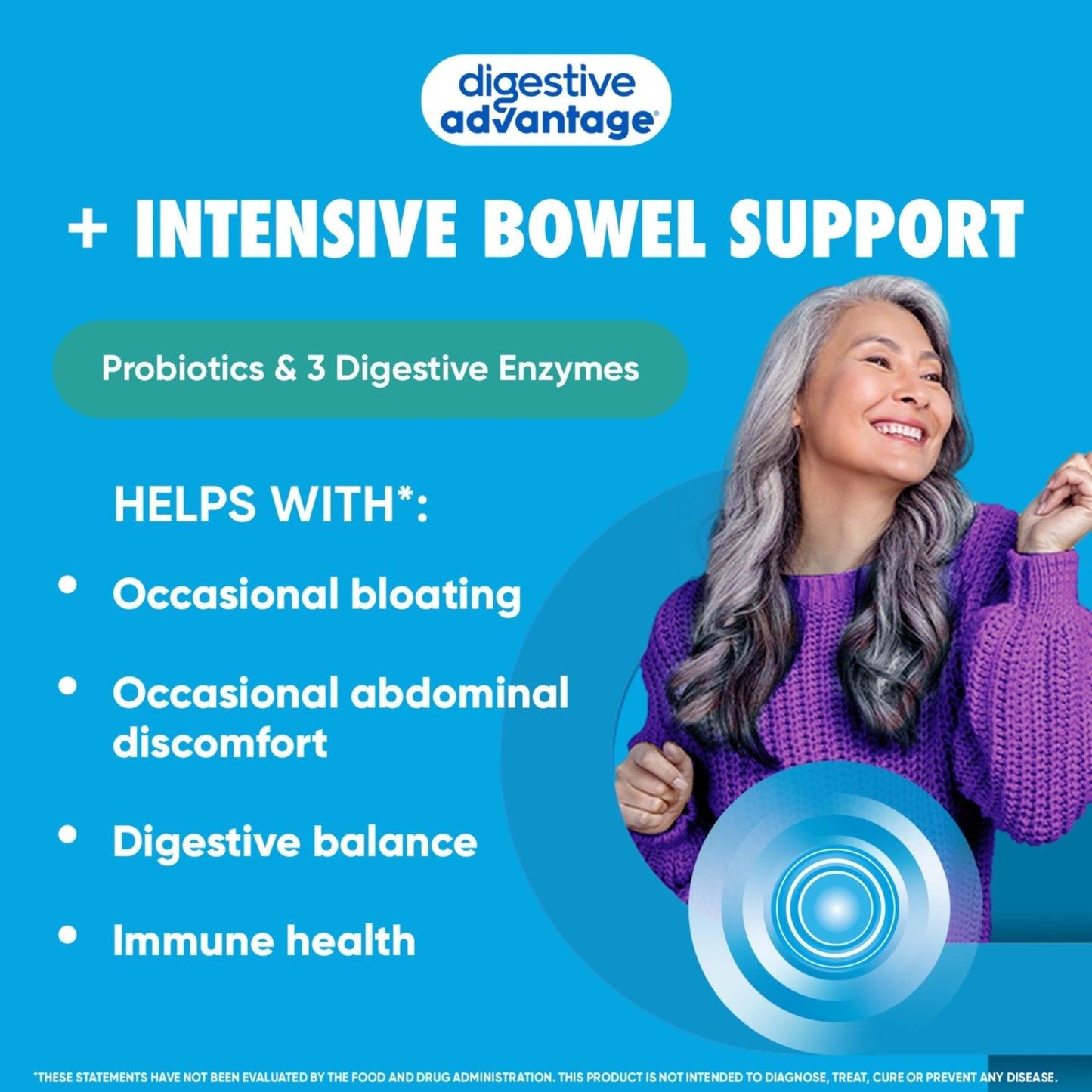 IBS Daily Probiotic Capsules for Digestive Health & Gut Health, Digestive Advantage Probiotics For Men and Women (96 count box) - Digestible Enzymes - PrimeBioHealth - canada supplements