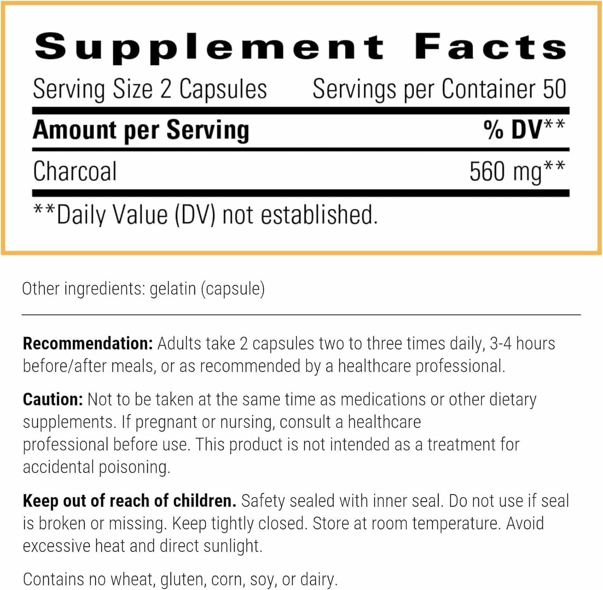 Integrative Therapeutics Activated Charcoal - Digestive & Gut Health Supplement - Effective Gastrointestinal Support - Gluten-Free & Dairy-Free - PrimeBioHealth - canada supplements