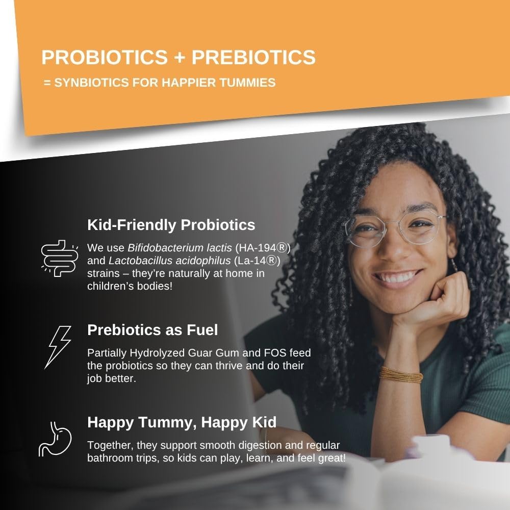Intelligent Labs Kids/Children Probiotics 6 Billion CFU with Prebiotics, PHGG & FOS, Once-Daily Chewable, Great Taste, 10x Effectiveness - PrimeBioHealth - canada supplements