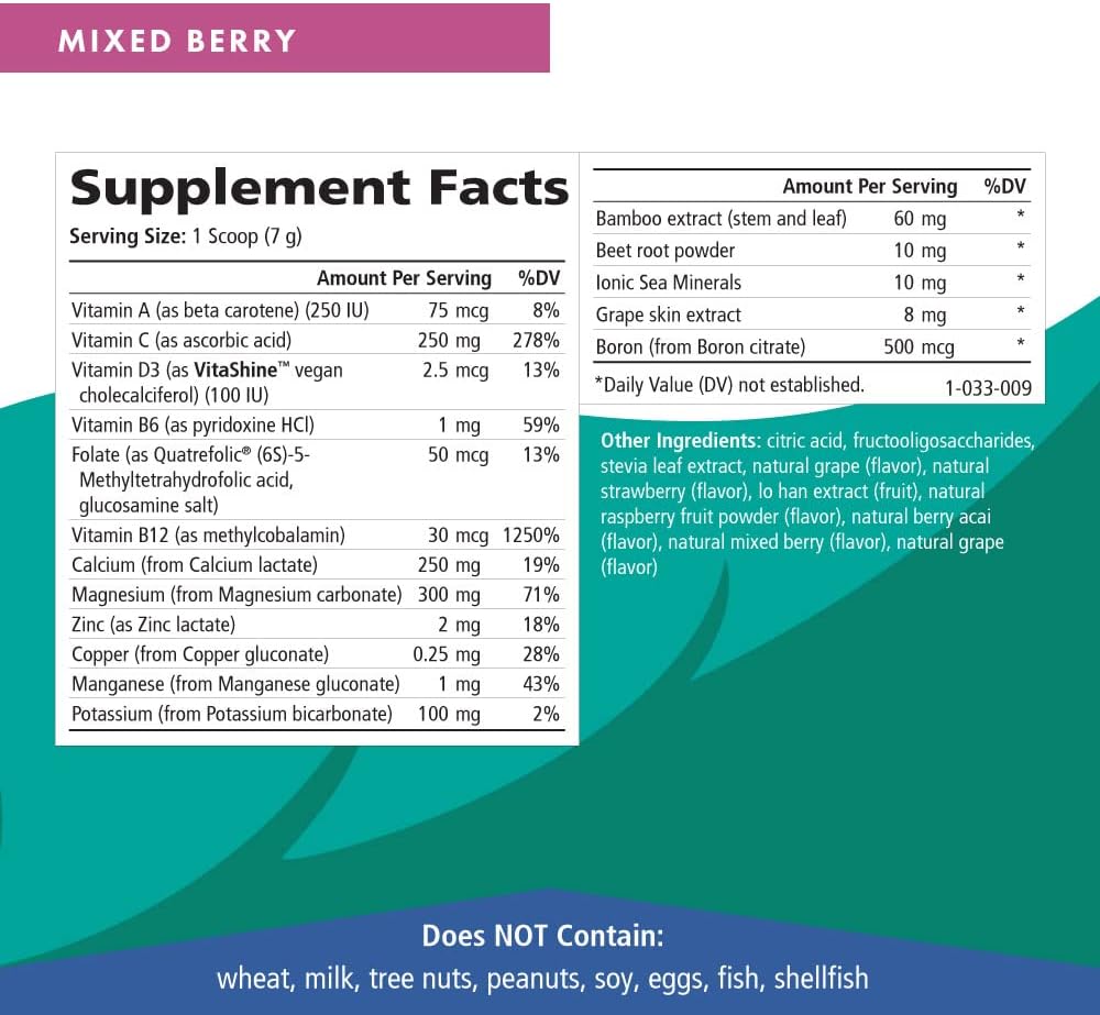 Ionic Fizz Calcium Plus by Pure Essence - Perfect Calcium/Magnesium Ratio with Vitamin A, B, C, D and Potassium Strong Bones - Mixed Berry - 7.41 oz - PrimeBioHealth - canada supplements
